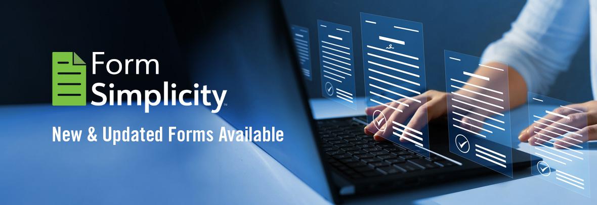 Form Simplicity New and Updated forms available